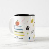 かわいいカスタム先生名マグカップ ツートーンマグカップ (正面左)