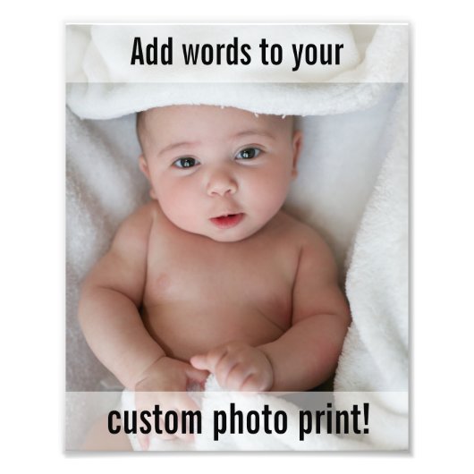 かわいいカスタム写真と文字の追加 フォトプリント            (正面)