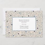 かわいいカスタム写真心地よいと喜びクリスマス シーズンカード (裏面)