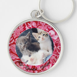 かわいいカスタム動物フォトキーホルダー キーホルダー