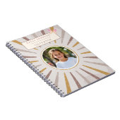 かわいいカスタム子供名前＆写真名言 ノートブック (右側)