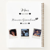 かわいいカスタム家族の写真雑誌 ノートブック (裏面)