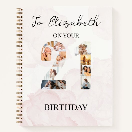 かわいいカスタム家族の写真雑誌 ノートブック (正面)