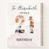 かわいいカスタム家族の写真雑誌 ノートブック (裏面)