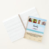 かわいいカスタム家族の写真雑誌 ノートブック (内部)