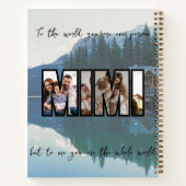 かわいいカスタム家族の写真雑誌 ノートブック (裏面)