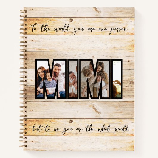 かわいいカスタム家族の写真雑誌 ノートブック (正面)