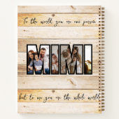 かわいいカスタム家族の写真雑誌 ノートブック (裏面)