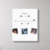 かわいいカスタム家族の写真 キャンバスプリント (正面)