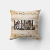 かわいいカスタム家族の写真 クッション (裏面)