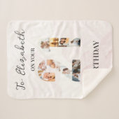 かわいいカスタム家族の写真 シェルパブランケット (正面(横))