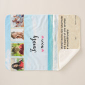 かわいいカスタム家族の写真 シェルパブランケット (正面(横))