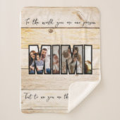 かわいいカスタム家族の写真 シェルパブランケット (正面)