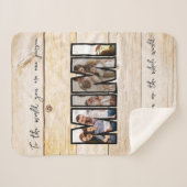 かわいいカスタム家族の写真 シェルパブランケット (正面(横))