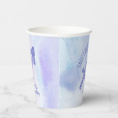 かわいいカスタム射手座パープルバースデーパーティー 紙コップ (右)