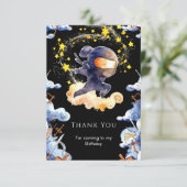 かわいいカスタム忍者誕生日 サンキューカード (スタンド正面)