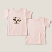 かわいいカスタム文字グラフィックTシャツトリブレンドシャツ (デザイン正面&裏面)