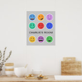 かわいいカスタム文字ポスター ポスター (キッチン)