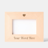 かわいいカスタム文字名スクリプトタイポグラフィ レーザー彫刻フレーム (正面)