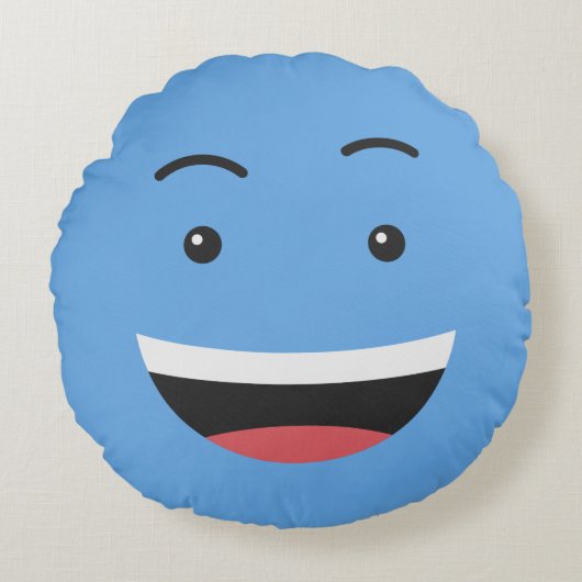 かわいいカスタム文字装飾用クッション ラウンドクッション (正面)