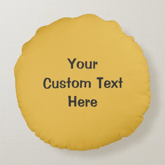かわいいカスタム文字装飾用クッション ラウンドクッション (裏面)