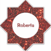 かわいいカスタム星 シール (正面)