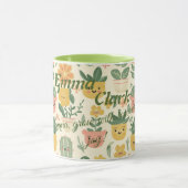 かわいいカスタム植物をテーマにしたマグカップ子供へ マグカップ (中央)