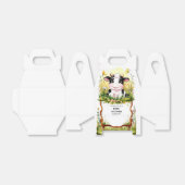 かわいいカスタム水彩牛の赤ちゃんシャワー フェイバーボックス (折り畳みなし)