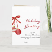 かわいいカスタム犬のクリスマス シーズンカード (裏面)