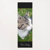 かわいいカスタム猫の写真と名前のヨガマット ヨガマット (正面)