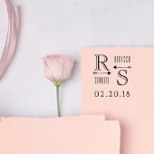 かわいいカスタム矢印イニシャル&名結婚ズ ラバースタンプ