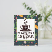 かわいいカスタム私の血液型はコーヒーおもしろい (スタンド正面)