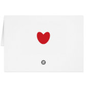 かわいいカスタム赤いハート文字写真バレンタインデー (裏面横)