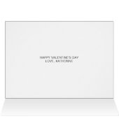 かわいいカスタム赤いハート文字写真バレンタインデー (内部横(上))