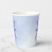 かわいいカスタム魚座サイン紫の誕生日パーティー 紙コップ (左)