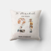 かわいいカスタム ファミリーフォト クッション (裏面)