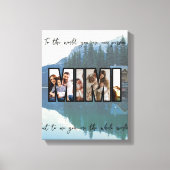 かわいいカスタム ファミリー フォト キャンバスプリント (正面)