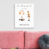 かわいいカスタム ファミリー フォト キャンバスプリント (インサイチュ (リビング))