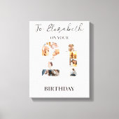 かわいいカスタム ファミリー フォト キャンバスプリント (正面)