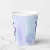 かわいいカスタム《星座》乙女座パープルアストロロジーバースデーパーティー 紙コップ (右)