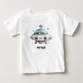 かわいいカスタムUFO ベビーTシャツ (正面)