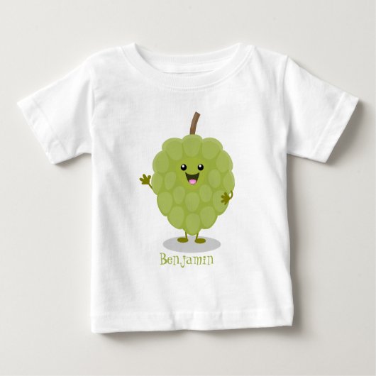 かわいいカスタードアップルチェリモーヤ漫画 ベビーTシャツ (正面)
