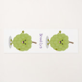 かわいいカスタードアップルチェリモーヤ漫画 ヨガマット (裏面(横))