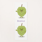 かわいいカスタードアップルチェリモーヤ漫画 ヨガマット (正面)