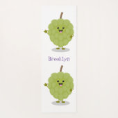 かわいいカスタードアップルチェリモーヤ漫画 ヨガマット (裏面)