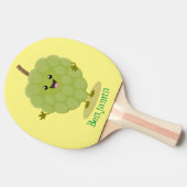 かわいいカスタードアップルチェリモーヤ漫画 卓球ラケット (横)