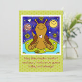 かわいいカタツムリが地球の日を楽しむ | シーズンカード (スタンド正面)