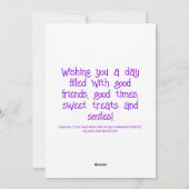 かわいいカタツムリにコウモリの羽 ハッピー ハロウィン シーズンカード (裏面)