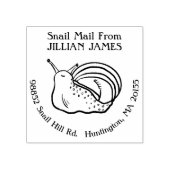 かわいいカタツムリのメール差出人住所 ラバースタンプ (インプリント)