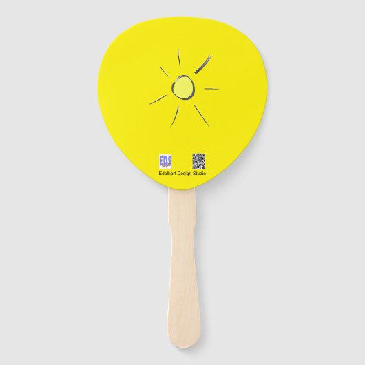 かわいいカタツムリのモザイクそれを取る簡単パドルハンドファン ハンドファン (裏面)